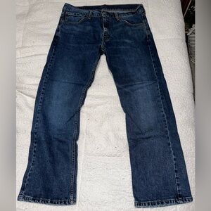 Levi's Dark Blue Straight Jeans
